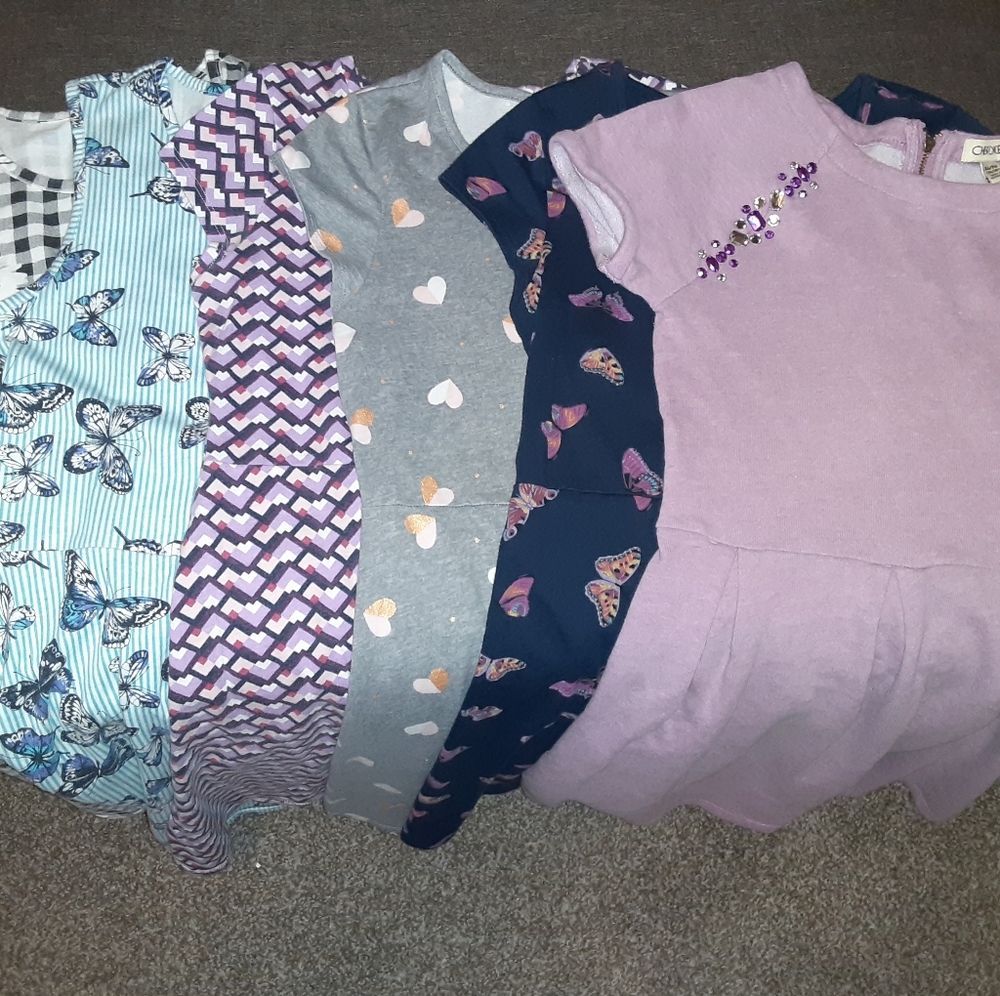 Lot of 6 Wonder Nation  and Cherokee dresses